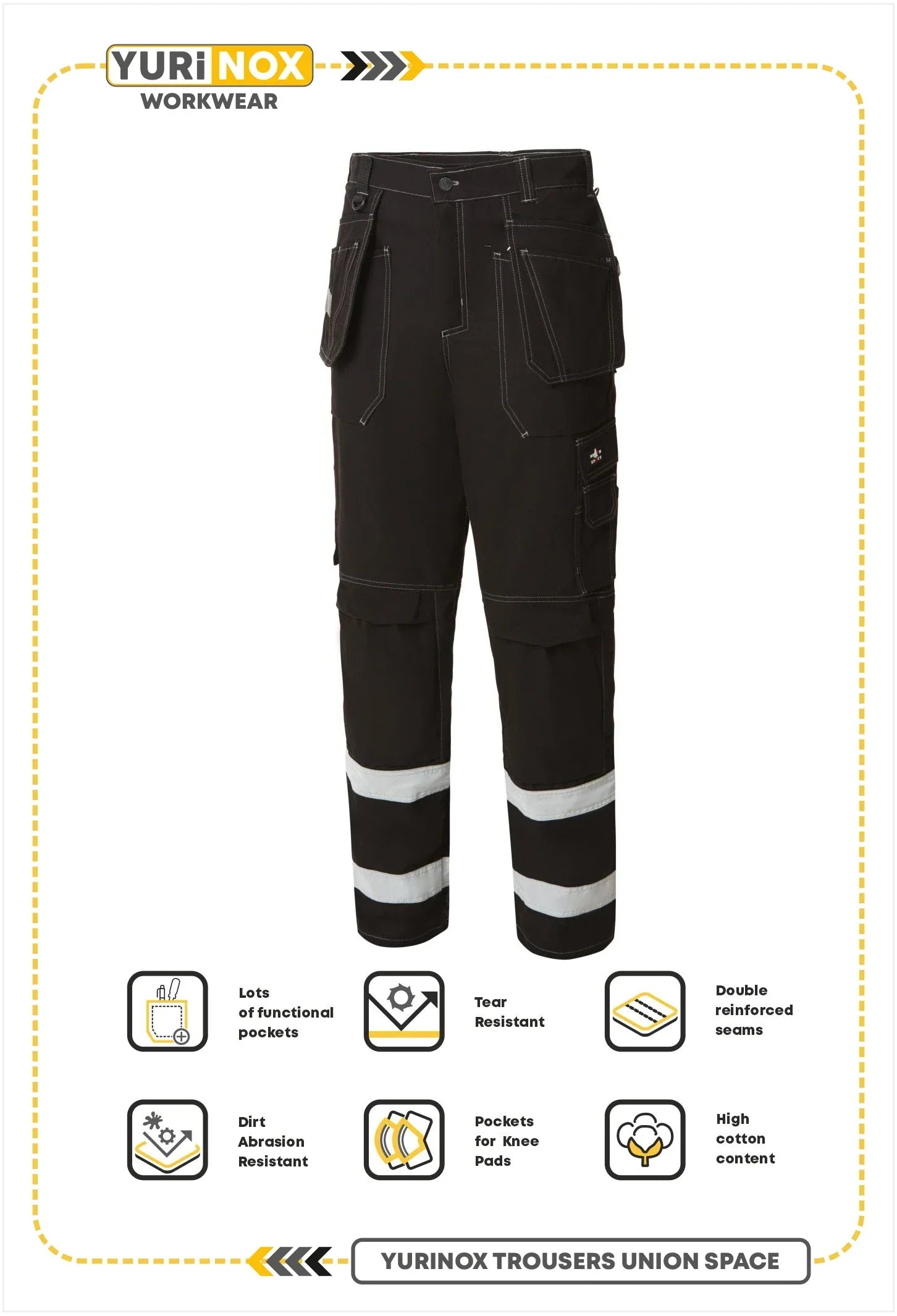 YURINOX PANTS (TROUSERS) UNION SPACE