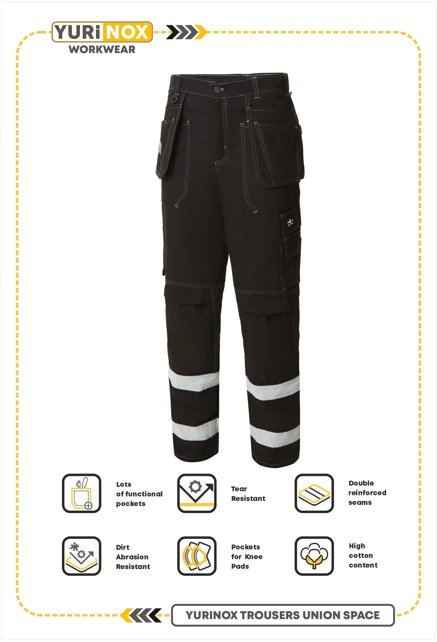 YURINOX PANTS (TROUSERS) UNION SPACE